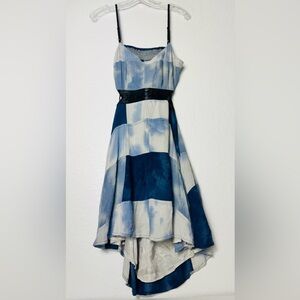 Free People Blue and White Mini Dress